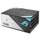 Zasilacze komputerowe - ASUS ROG THOR 1200P2 GAMING 1200W, PC power supply (Kolor: CZARNY, with Aura Sync and an OLED display, 1200 Watt) - miniaturka - grafika 1