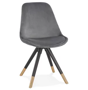 Kokoon Design Krzesło Design Mikado szare nogi czarne CH02970GRBL - Krzesła - miniaturka - grafika 1