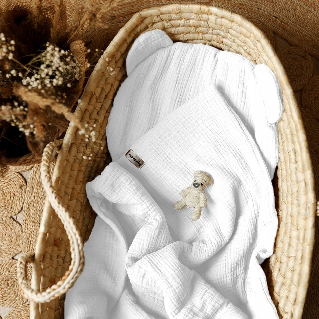 Pościel Przedszkolaka Muślinowa 100x130 Biała