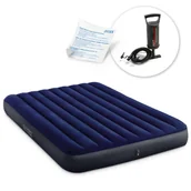 Materace turystyczne - Materac dmuchany 203 x 152 cm z pompką tłokową Intex 64759 - miniaturka - grafika 1