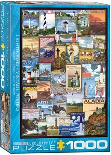 Eurographics Puzzle 1000 elementów Stare plakaty latarnie - Puzzle - miniaturka - grafika 2