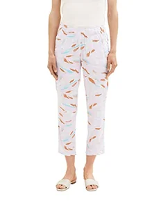 TOM TAILOR Damskie spodnie 1036632, 31762-Lilac Abstract Leaf Design, 40 W / 28 L, 31762 – Lilac Abstract Leaf Design, 40W / 28L - Spodnie damskie - miniaturka - grafika 1