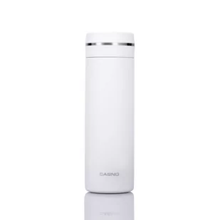 Casno Butelka termiczna Casno La Plata Peak 450 ml biała KXN-6059H - Shakery i bidony sportowe - miniaturka - grafika 1