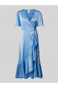 Sukienka midi w kopertowym stylu model Thea - YAS - Sukienki - miniaturka - grafika 1