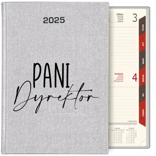 KALENDARZ TERMINARZ SREBRNY B5 2025 PREZENT DLA PANI DYREKTOR ORGANIZER WZ - Notesy i bloczki - miniaturka - grafika 1