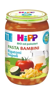 Hipp Rigatoni Napoli Bio 220g - Dania dla dzieci - miniaturka - grafika 1