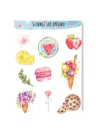 Scrapbooking - Naklejki z lodami słodkie na lato planner album - miniaturka - grafika 1