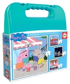 Puzzle - G3 Puzzle 6+9+12+16 Świnka Peppa walizka) Nowa - miniaturka - grafika 1