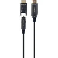 Złącza, przejściówki, adaptery - Kabel Gembird AOC HDMI – HDMI z adapterem D/A 50 m Black (8716309124539) - miniaturka - grafika 1