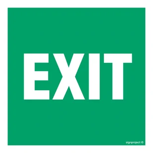 AC062 EXIT, KS - FOLIA PODŁOGOWA FOTOLUMINESCENCYJNA; (500X500MM) - Systemy ekspozycyjne i znaki informacyjne - miniaturka - grafika 1