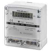 Liczniki energii elektrycznej - Qoltec Elektroniczny Licznik Poboru Prądu | 230V | LCD - miniaturka - grafika 1