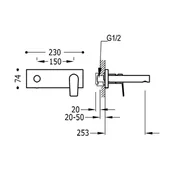 Baterie podtynkowe - Tres Project 21120203NM - miniaturka - grafika 1
