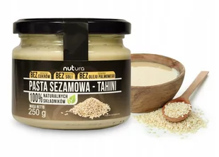 Pasta sezamowa Tahini 250 g Nutura 76E3-82112 - Słodkie kremy i masła - miniaturka - grafika 1