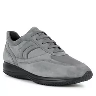 Półbuty męskie - Sneakersy Geox Uomo Happy U0162P 00020 C9017 Dk Grey - miniaturka - grafika 1