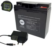 Ładowarki i akumulatory - Akumulator żelowy AGM 12V 17Ah + ŁADOWARKA DC Pojazdów - miniaturka - grafika 1