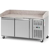 Szafy i witryny chłodnicze - Stół chłodniczy do pizzy 2 komory na kółkach 390 l 150.5 x 80 x 100 cm - miniaturka - grafika 1