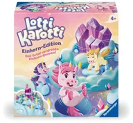 Pozostałe książki - Ravensburger 22580 - Lotti Karotti Einhorn-Edition, Adaption des bekannten Spiele-Klassikers mit Einhörnern, unterhaltsames Wettlaufspiel für 2 bis 4 - miniaturka - grafika 1