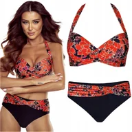 Stroje kąpielowe - Strój kąpielowy dwuczęściowy wysoki stan GABBIANO Jolie 12/A XXL/L 40D 80D - miniaturka - grafika 1