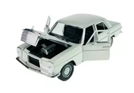Samochody i pojazdy dla dzieci - WELLY MERCEDES - BENZ 220 W114 BIAŁY 1:24 - miniaturka - grafika 1