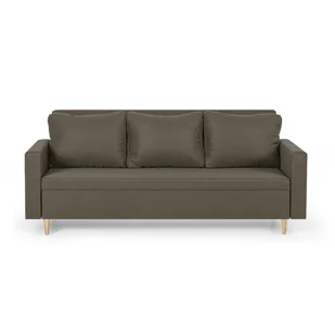 Kanapa sofa 3 osobowa z funkcją spania KEN brąz - Sofy i kanapy - miniaturka - grafika 1