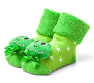 Skarpetki dla dzieci - Ciepłe bawełniane skarpetki z grzechotką r 1-2 lat - miniaturka - grafika 1