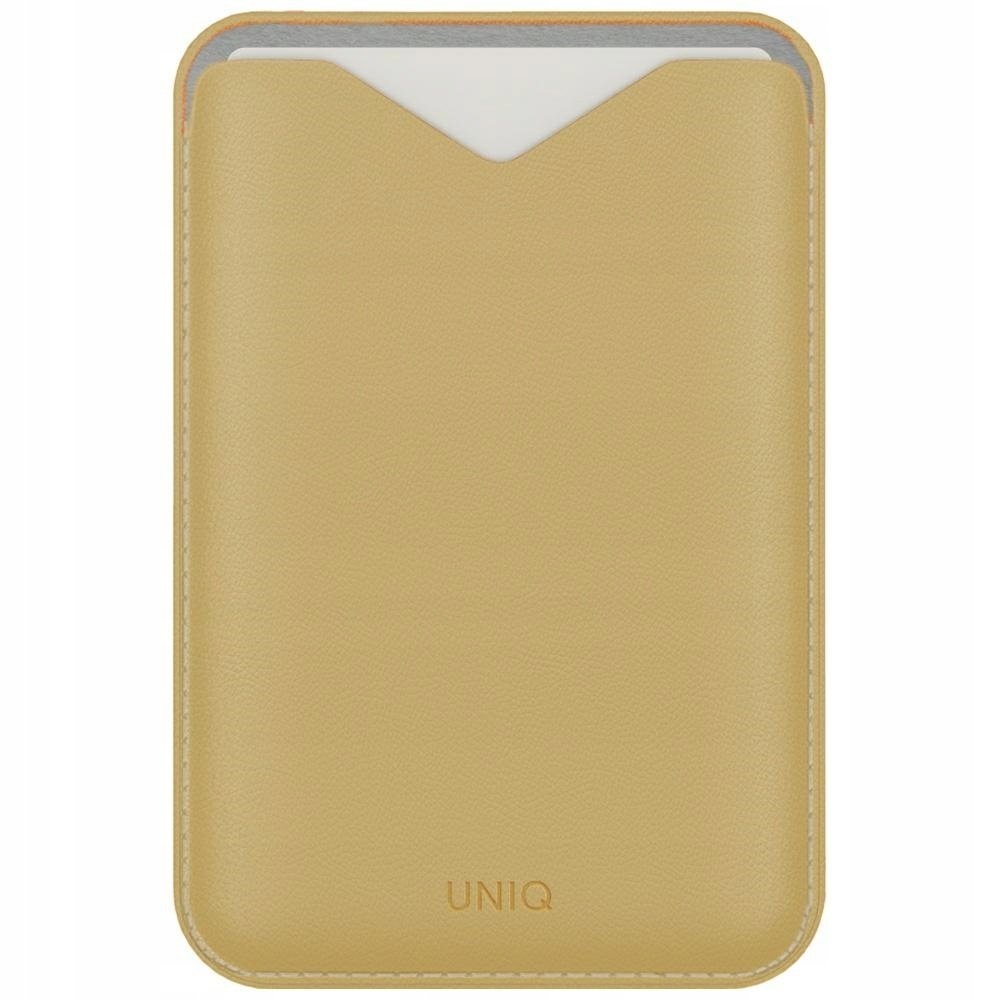 Magnetyczny portfel Uniq Lyden Evo stojak na telefon żółty