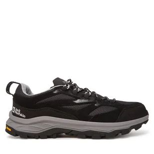 Trekkingi Jack Wolfskin Cyrox Vent Low A64089 Czarny - Buty trekkingowe męskie - miniaturka - grafika 1