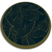 Dywany - Dywan okrągły winylowy do domu okrągła szkielet liści fi80 cm - miniaturka - grafika 1