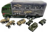 Samochody i pojazdy dla dzieci - Transporter ciężarówka tir laweta 6 szt. pojazdy wojskowe Bezpieczne zakupy! Szybka wysyłka! oryginalne, zaplombowane pudełko! - miniaturka - grafika 1