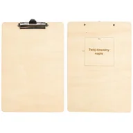 Deski z klipsem - Clipboard Drewniany A4 Podkładka Grawer Logo - miniaturka - grafika 1