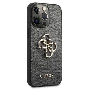 Guess Etui 4G Big Metal Logo do Apple iPhone 13 Pro Max Szary | GUHCP13X4GMGGR - Etui i futerały do telefonów - miniaturka - grafika 5
