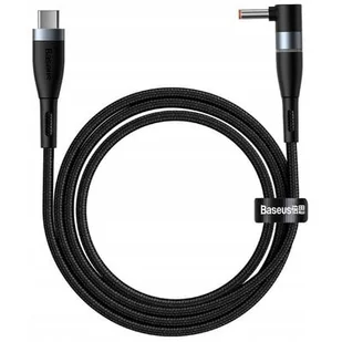 Baseus Kabel magnetyczny Zinc Magnetic USB-C do wtyk DC 4x1,7mm 100W PD 2m kątowy czarny) CATXC-T01 - Kable - miniaturka - grafika 12