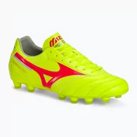 Piłka nożna - Buty piłkarskie męskie Mizuno Morelia II Pro MD safety yellow/fiery coral 2/galaxy silver - miniaturka - grafika 1