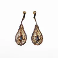 Kolczyki - Gruszki kolczyki srebrne na sztyftach - miniaturka - grafika 1