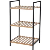 Półki łazienkowe - FENIKS Bathroom Solutions Regał łazienkowy 3-poziomowy szafka bambus 810212 - miniaturka - grafika 1
