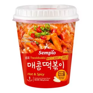 Kluski Tteokbokki Hot & Spicy CUP 160g Sempio - Szybkie dania obiadowe - miniaturka - grafika 1