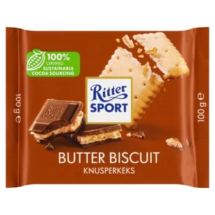 Ritter Sport Czekolada mleczna z herbatnikiem - Czekolada - miniaturka - grafika 1