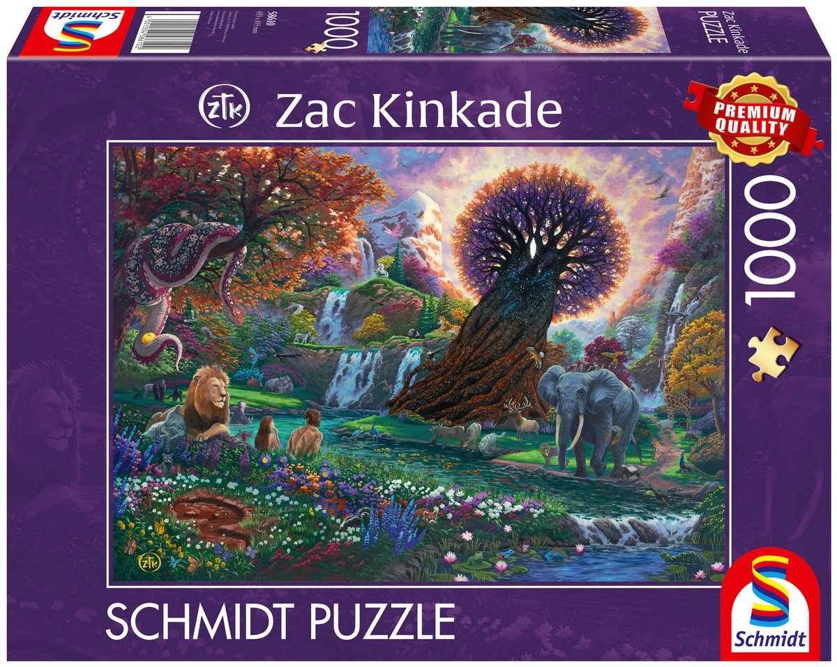 Schmidt, Puzzle PQ ZAC KINKADE Ogród Eden, 1000 el.