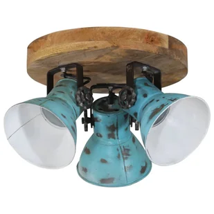 Lampa Sufitowa, 25 W, Postarzany Niebieski, 35X35X25 Cm, E27 Lumarko! - Lampy sufitowe - miniaturka - grafika 1