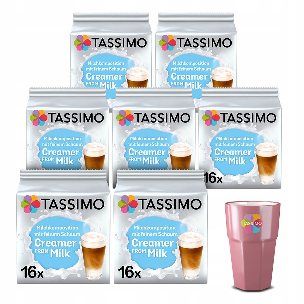 Tassimo kapsułki mleczne Creamer from Milk, 7x 16szt, 6+1 Gratis!