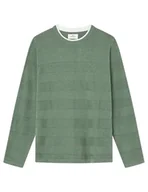 Swetry męskie - Springfield Sweter męski, standardowy zielony, XXL - miniaturka - grafika 1