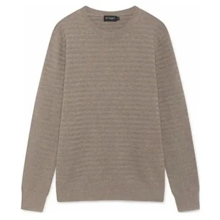 Sweter męski Hackett London Garter bawełniany beżowy-XXL - Swetry męskie - miniaturka - grafika 1