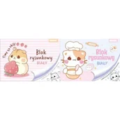 Szkolne artykuły papiernicze - Beniamin Blok rysunkowy A4/20K biały No name - dziewcz mix - miniaturka - grafika 1