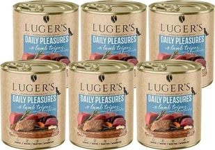 Karma mokra dla psa Luger's Daily Pleasures z żołądkami jagnięcymi, marchewką i pietruszką zestaw 6 x 800 g - Mokra karma dla psów - miniaturka - grafika 1