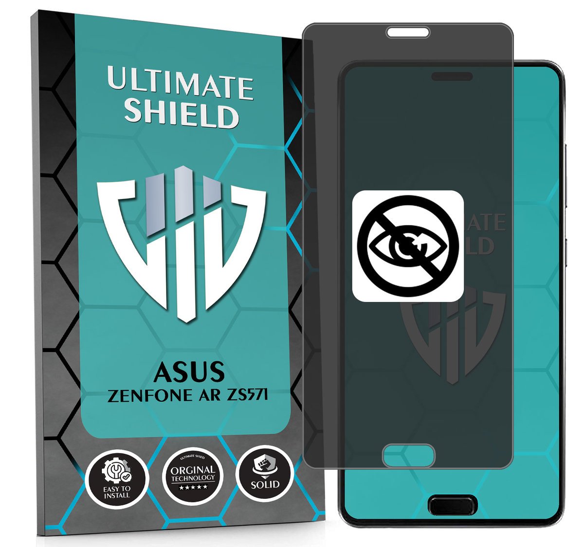 NAJLEPSZA FOLIA 5D ANTYSZPIEGOWSKA DO ASUS ZENFONE AR ZS571 HYDROŻELOWA