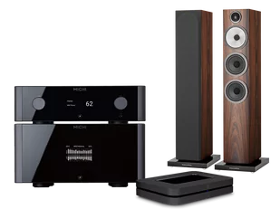 Rotel Michi P5 S2 (czarny) + S5 (czarny) + NODE (czarny) + 704 S3 (mokka) - Zestawy stereo - miniaturka - grafika 1