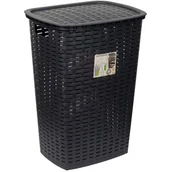 Kosze na bieliznę - Kosz na pranie plastikowy antracyt 54 l - miniaturka - grafika 1