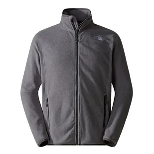 Bluza The North Face 100 Glacier Full-Zip Fleece 0A855X4HJ1 - szara - Bluzy męskie - miniaturka - grafika 1