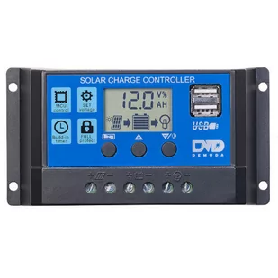 Regulator ładowania PWM 30A 12V/24V 2xUSB - Panele fotowoltaiczne - miniaturka - grafika 1