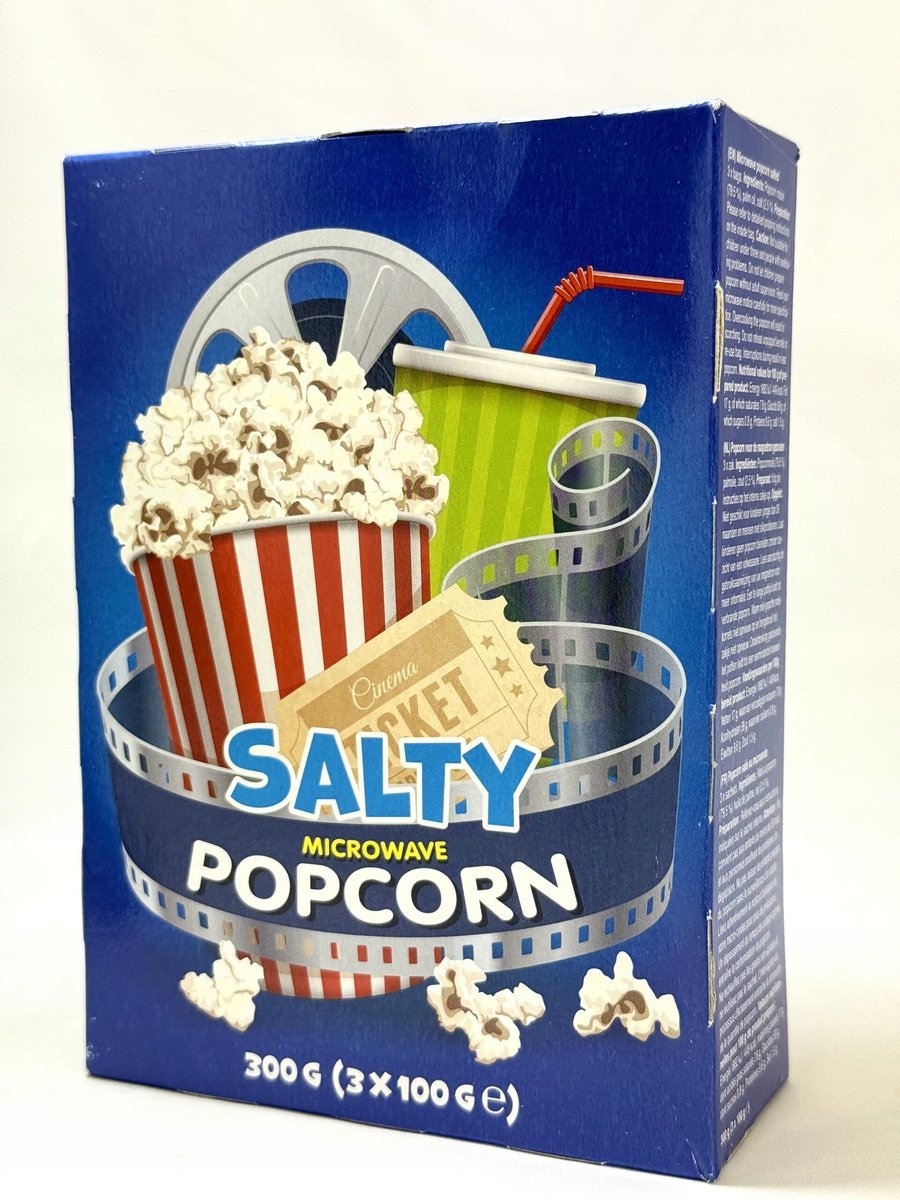 Popcorn Salty microwave 3x100g